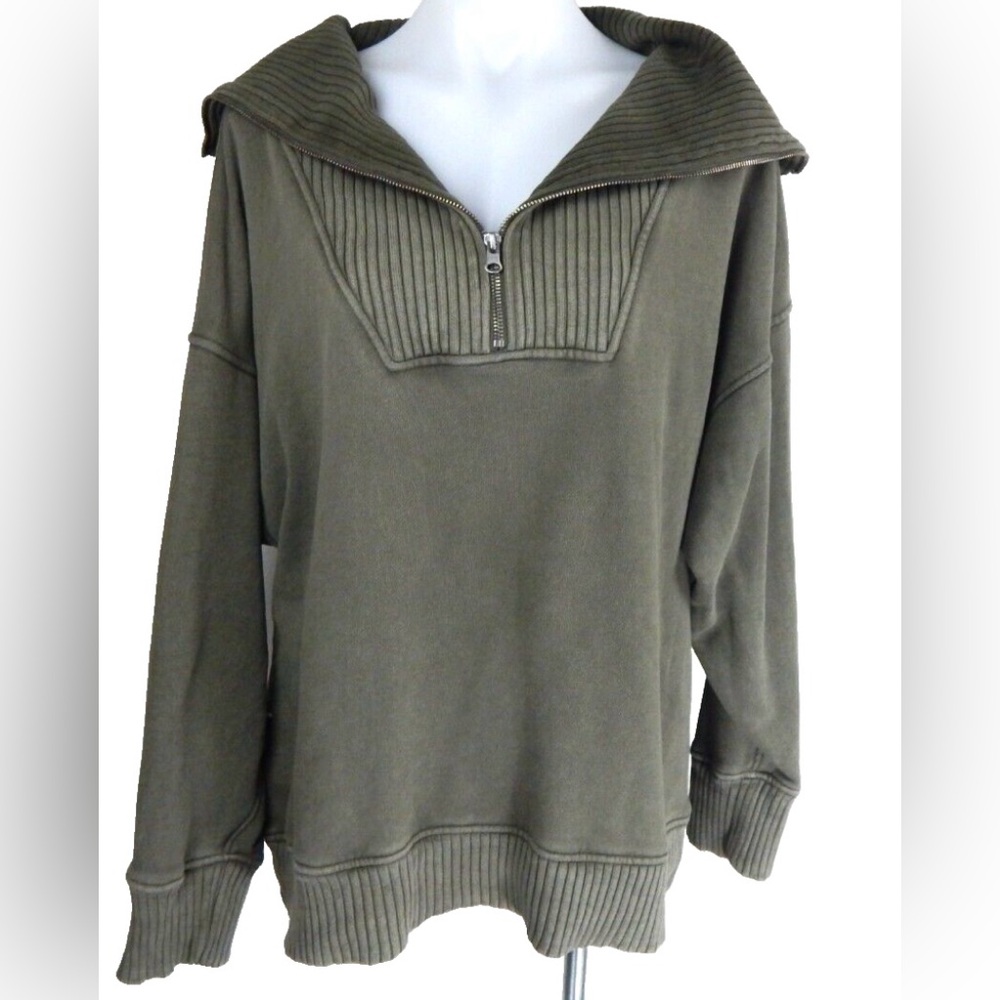 Aerie Down to Earth Quarter Zip